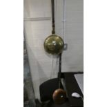 One Brass Bed Warming Pan and One Miniature Ornamental Copper Bed Warming Pan