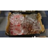 A Box of Moulded Glasswares