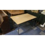 A Metal Framed Office Table, 112cm Long