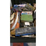 A Box of Vintage Toys to Include Triang Thames Clockwork Cabin Cruiser with Box, Tin Plate