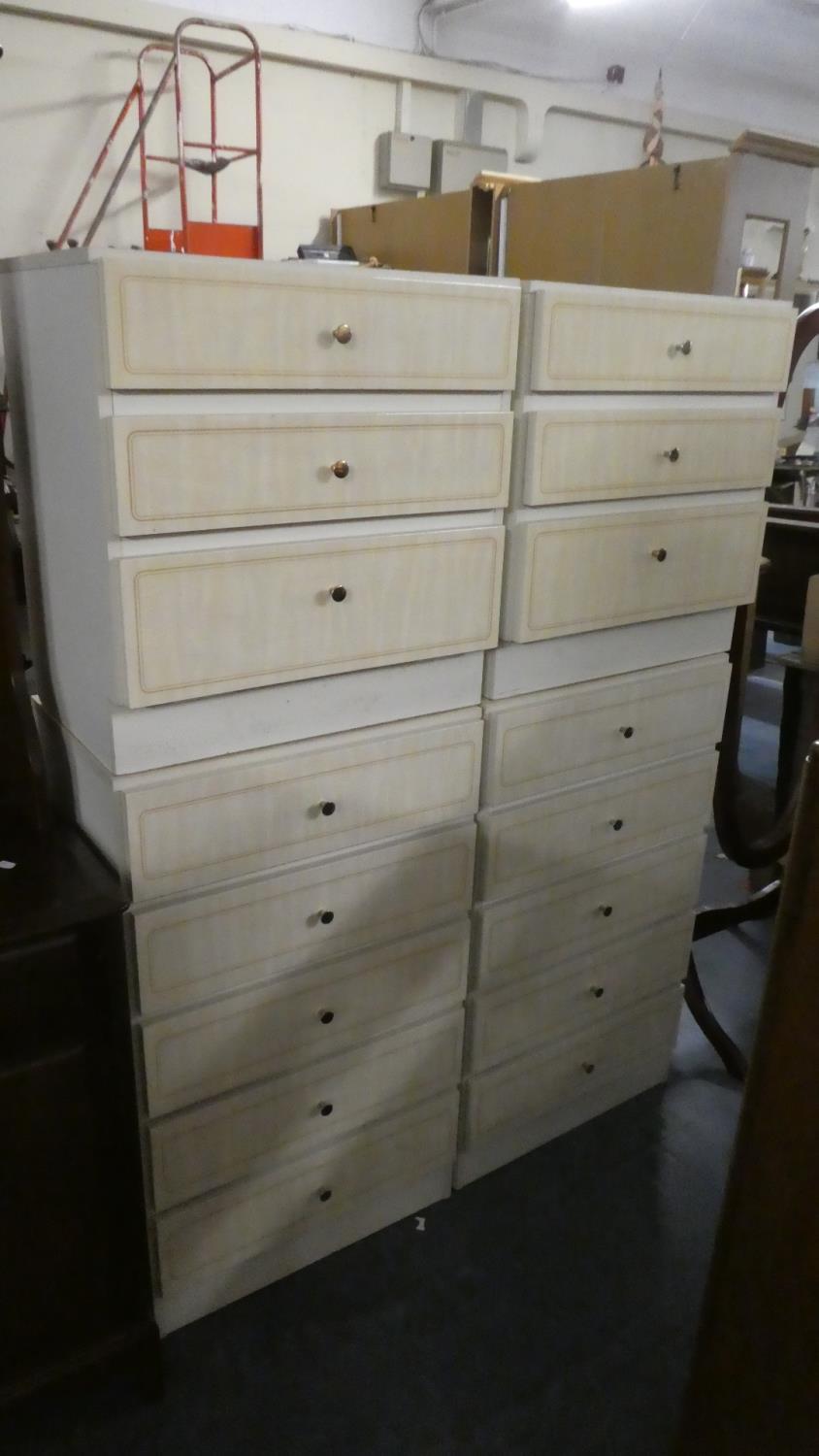 Two Pairs of Bedroom Furniture to Include Five Drawer and Three Drawer Chests