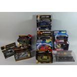 A Collection of Eleven Boxed Corgi James Bond 007 Diecast Cars Together with Batmobile