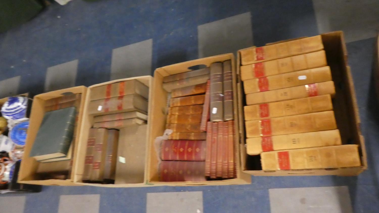 Four Boxes Containing Various Hard Bound and Other Legal Books