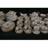 A Large Collection of Coalport Ming Rose Dinner and Teawares to Include Six Dinner and Side