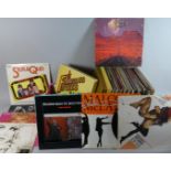 A Collection of Approximately 80 LP Records and Three Boxed Sets to Include Status Quo, U2, Mick