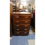 A Mid 20th Century Five Drawer Chest, 81cm wide