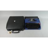 A Brother Deluxe 240T Manual Portable Typewriter