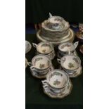 A Collection of 19th Century and Later Coalport Indian Tree Tea and Dinnerwares to Include Six