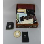 A Vintage Case Containing Printed Order of Buffaloes Ephemera, Jewel Cases and Wallets etc