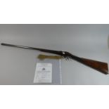 A Deactivated Belgian Fall Block Shotgun by Adams, 410 Bore, with Certificate
