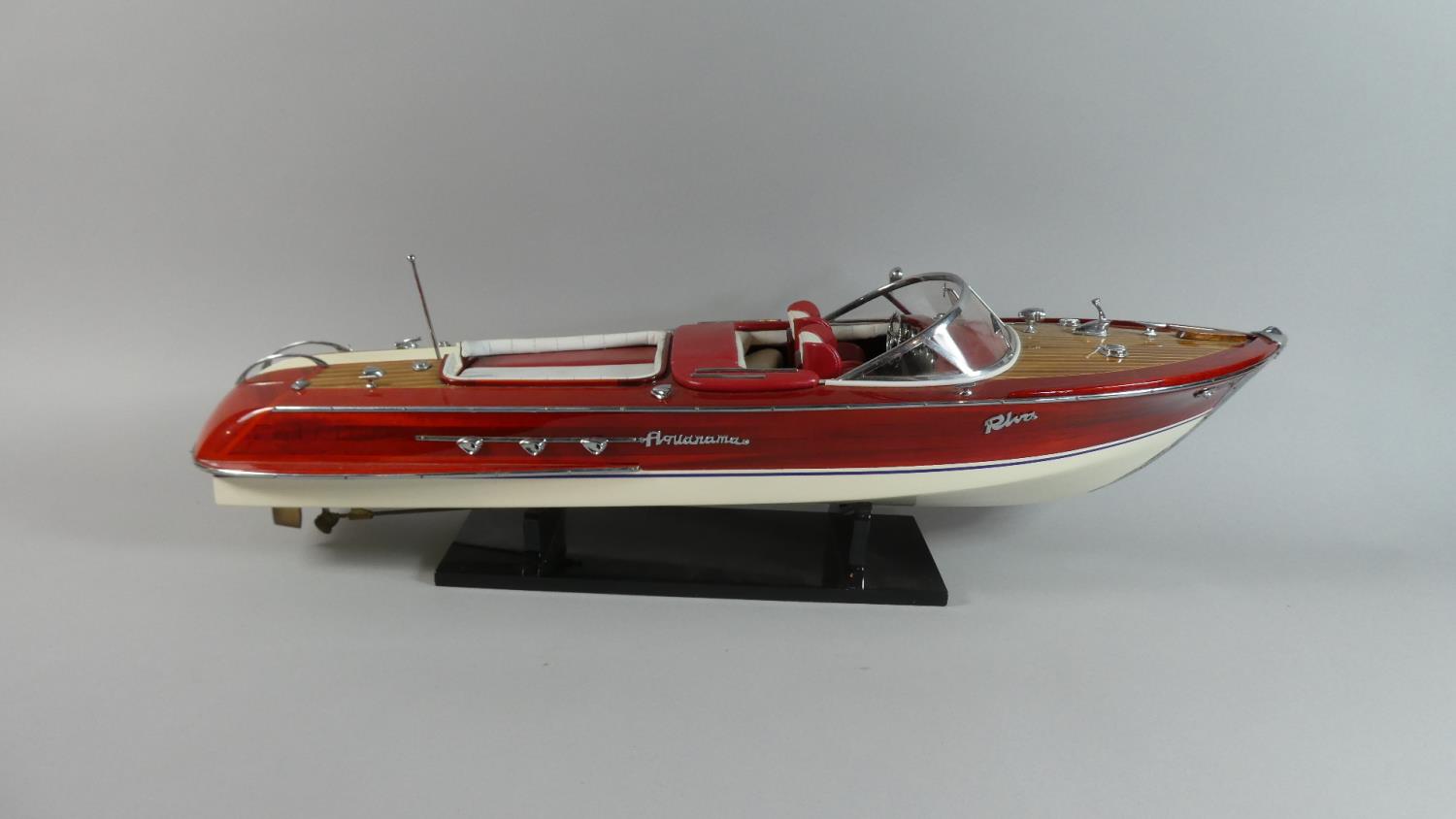 A Good Quality Model of an Aquarama Vintage Speed Boat, 66cm Long