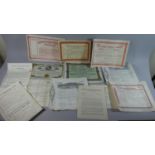 A Collection Fifteen Various Share Certificates c.1900