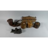 A Collection of Various Tobacco Pots, Pipe Racks, Smoking Stands etc