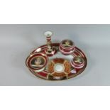 A Noritake Dressing Table Set and a Small Dish