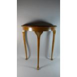 A Mid 20th Century Walnut Demi Lune Occasional Table, 65cm Wide