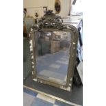 A 19th Century Gilt Framed Pier Mirror In Need of Substantial Restoration, 118cm High