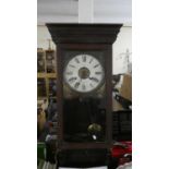 An Edwardian Oak Cased Wall Clock for Restoration