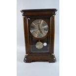 A Reproduction Mantle Clock with Battery Movement, Working Order, 33cm high