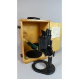 A Cased Russian Binocular Microscope