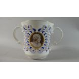 A Royal Doulton Two Handled Margaret Thatcher Loving Mug Made to Commemorate the First Woman Prime