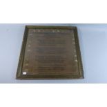 A 19th Century Framed Undated Sampler, 'Lines Addressed by the Rev. William Crozier to His Mother on
