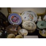 A Collection of Various Decorated Plates to Include Royal Doulton Chelsea Flower Show Plates,