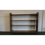 An Edwardian Four Shelf Open Bookcase in Oak, 138cm Wide