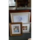 A Collection of Three Framed Prints