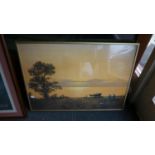 A Framed Coolson Print, Hay Harvest, 69cm Wide
