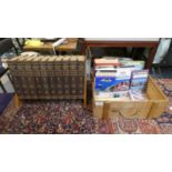 A Set of Ten Volumes Arthur Mee Children's Encyclopedias Together with Collection of Travel Books