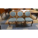 A Set of Three Victorian Balloon Back Side Chairs