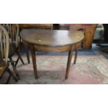 A 19th Century Demi Lune Mahogany Side Table (Formerly Dining Table) 102cm Wide