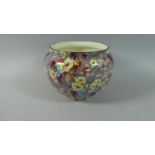 A Crown Ducal Transfer Printed Chintz Bowl, 17cm high