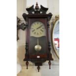 A Mid 20th Century Mahogany Cased Wall Clock