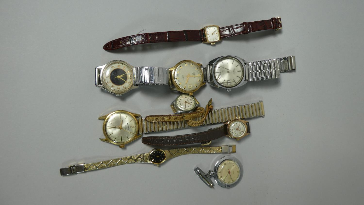 A Collection of Nine Various Wrist Watches