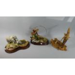 A Collection Three Animal and Figural Ornaments to Include Sherratt and Simpson Reed Cutter and