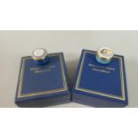 Two Boxed Halcyon Days Enamelled Miniatures