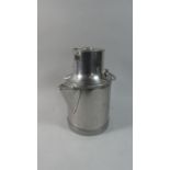 A French Stainless Steel Milk Churn/Jug, 28cm High