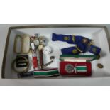 A Collection of Four Ladies Wrist Watches, Women's Voluntary Service Medal Etc