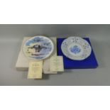 A Limited Edition Royal Doulton Jump Jet Decorated Plate with Box Together with a Pierced German