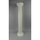 A Circular Cast Resin Torchere Stand, 89cm High