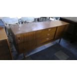 A 1970's Sideboard with Three Centre Drawers, 152cm Wide