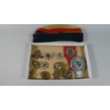 A Collection of Various Military and Enamel Badges and Medallions, Military Beret etc