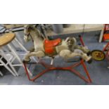 A MId 20th Century Mobo Child's Rocking Horse, 90cm Long