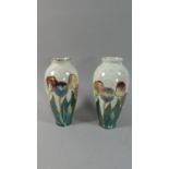 A Pair of Empire Ware Tulip Vases, Each 24cm High