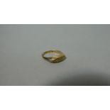A 18ct and Diamond Chip Ring, 2.8g