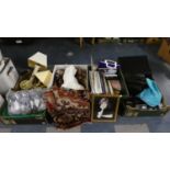 Four Boxes Containing Vintage Cameras and Camcorders, Box of Princess Diana Books and Ephemera,
