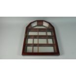 A Modern Mahogany Glazed Collectors Display Cabinet, 40cm High