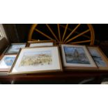 A Collection of Ten Various Prints Including Southport Pier
