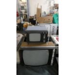 Two Vintage Featherlite Super TV's and a Uega 402 Portable TV